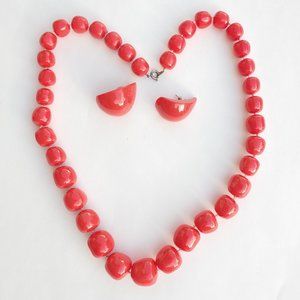 🎃Fun 80s Necklace and Earring Costume Jewelry Set